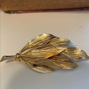 Gold Leaf Brooch